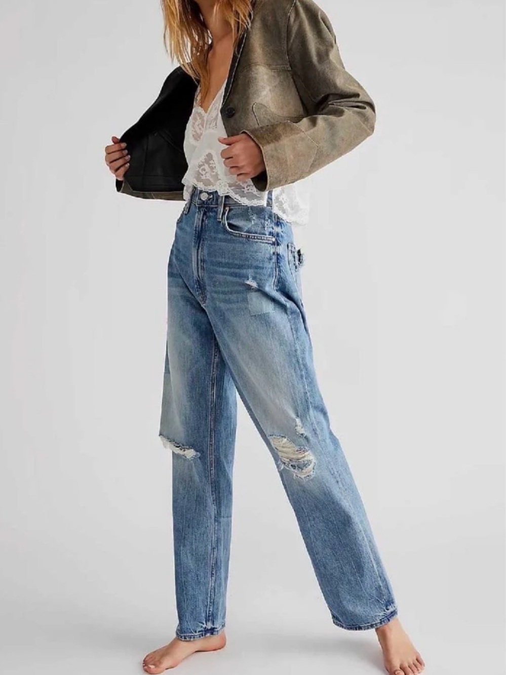 Mother Superior High Waisted Study Hover Jeans We Are Castaways size 28